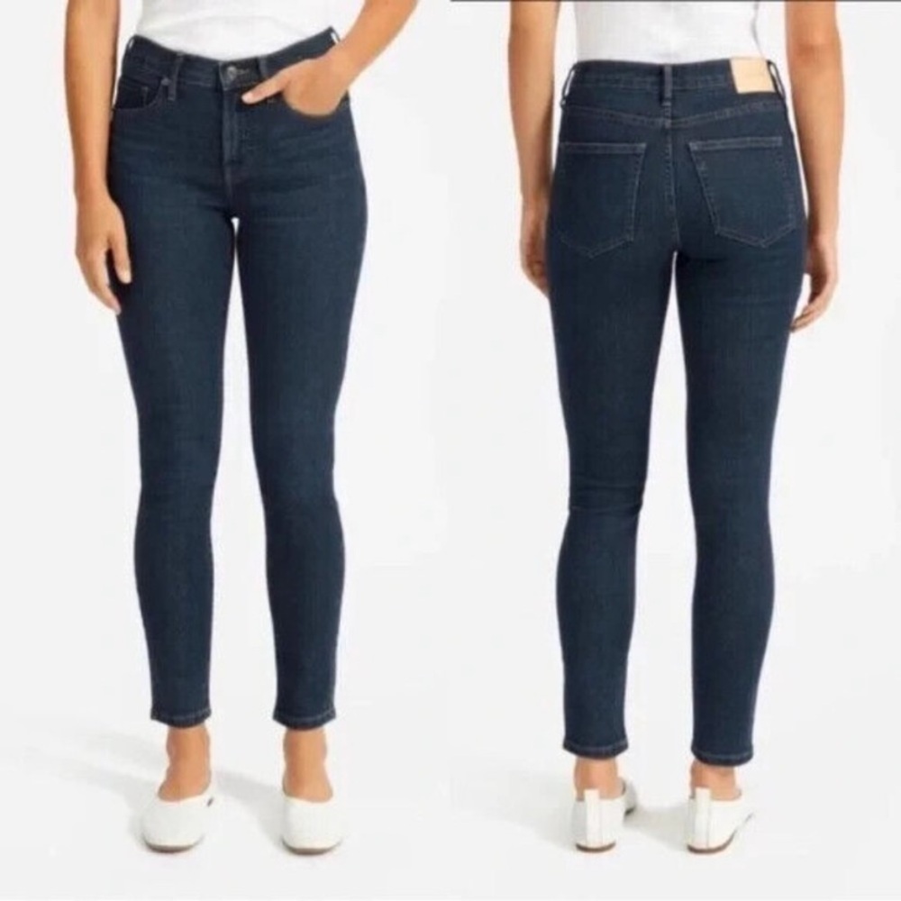 Everlane Ankle Mid Rise Blue Skinny Jeans Size 27